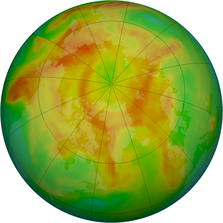 Arctic ozone map for 26 April 2000